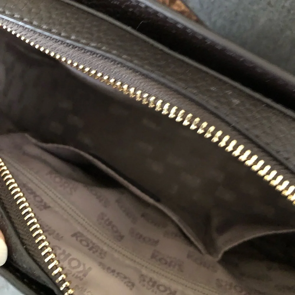 Michael Kors Dark Brown Snake Print Satchel - Picture 3 of 9